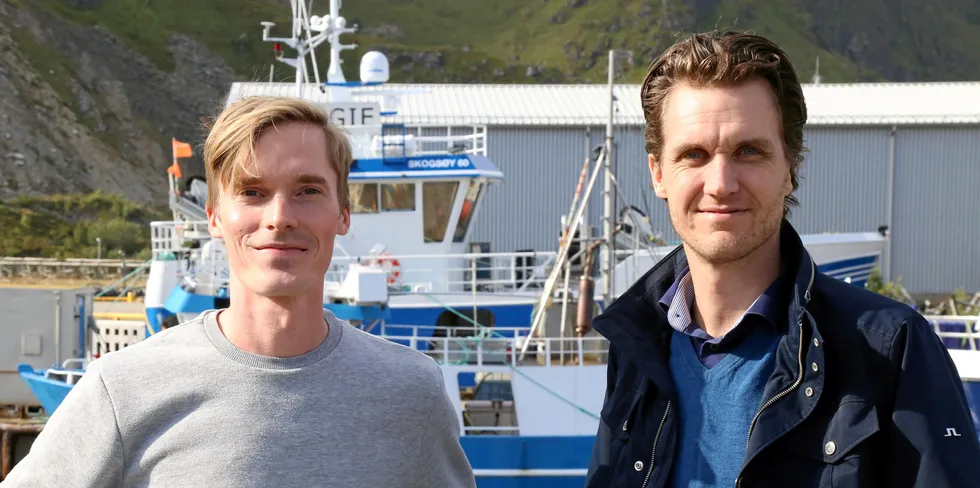 Nicolay Stokvold og Asbjørn Pettersen i firmaet Marine Dynamics mener det må tenkes nytt for å få et best mulig sporings- og rapporteringssystem i hele fiskeflåten.