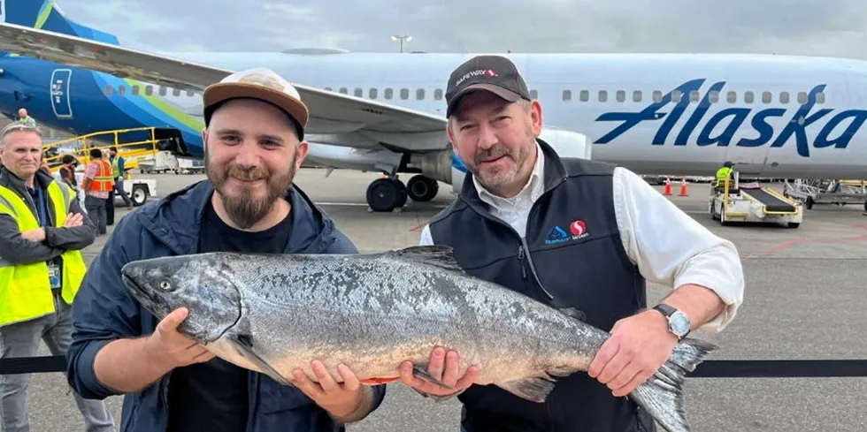The First Copper River salmon of 2023 arrived at SeaTac on Tuesday.
