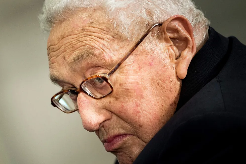 Henry Kissinger avbildet i 2016.