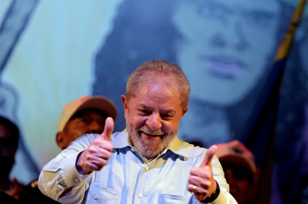 Riding high: former Brazilian President Luiz Inacio Lula da Silva