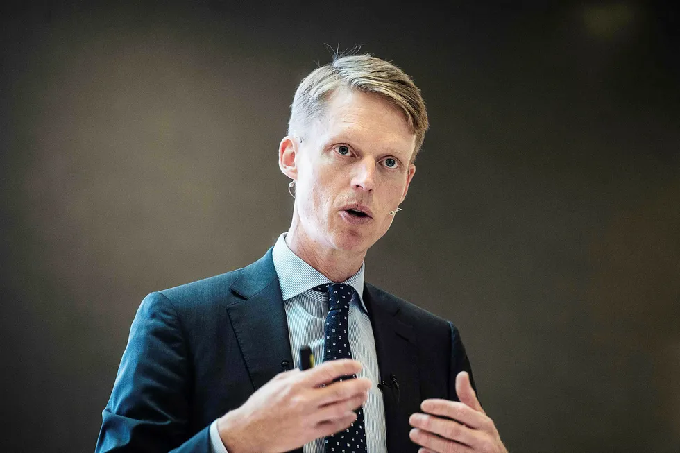 Henrik Poulsen, toppsjef i Dong Energy. Foto: NIELS AHLMANN OLESEN/Afp/NTB scanpix