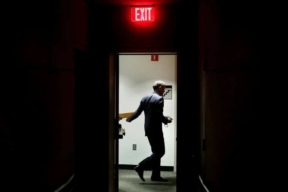 Sentralbanksjef Mark Carney har igjen fått noe å gruble på etter at pundet har svekket seg til det svakeste nivået siden i fjor høst. Foto: Yuri Gripas/Reuters/NTB Scanpix