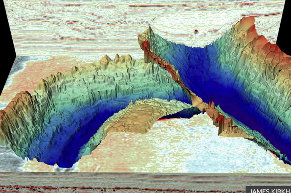Gouge away: The British Antarctic Survey shows North Sea tunnel valleys carved by glacier meltwater.