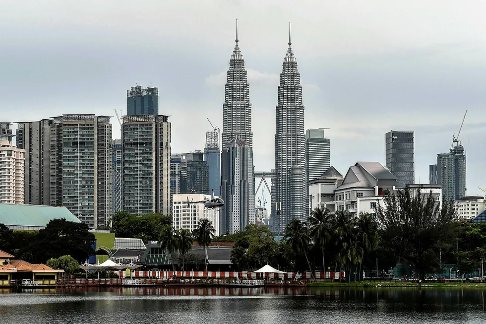 Iconic: the Petronas Twin Towers dominates the Kuala Lumpur skyline