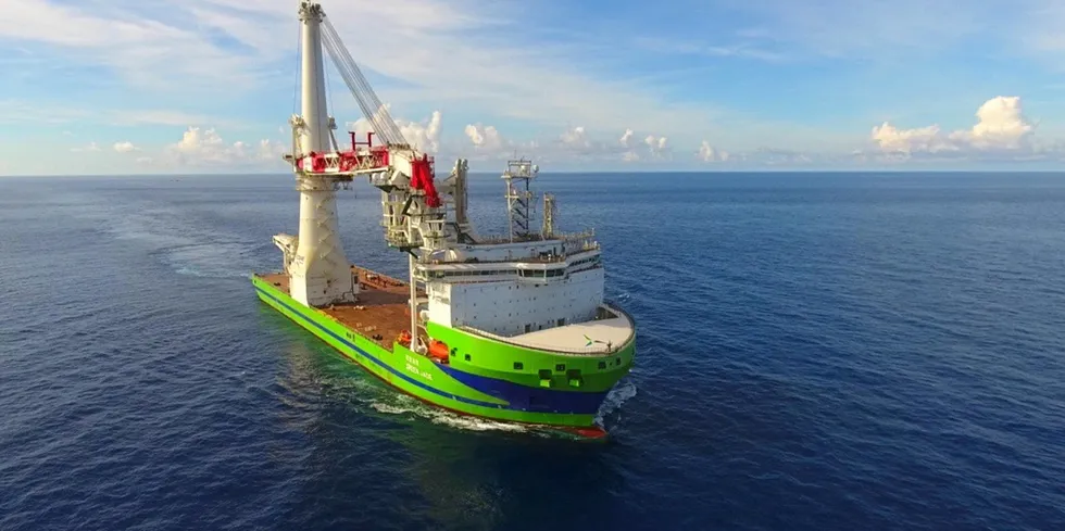 DEME offshore wind installation vessel