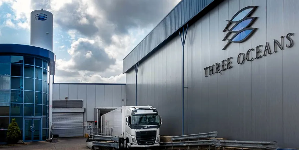 Three Oceans Fishing facility in Hull, UK.