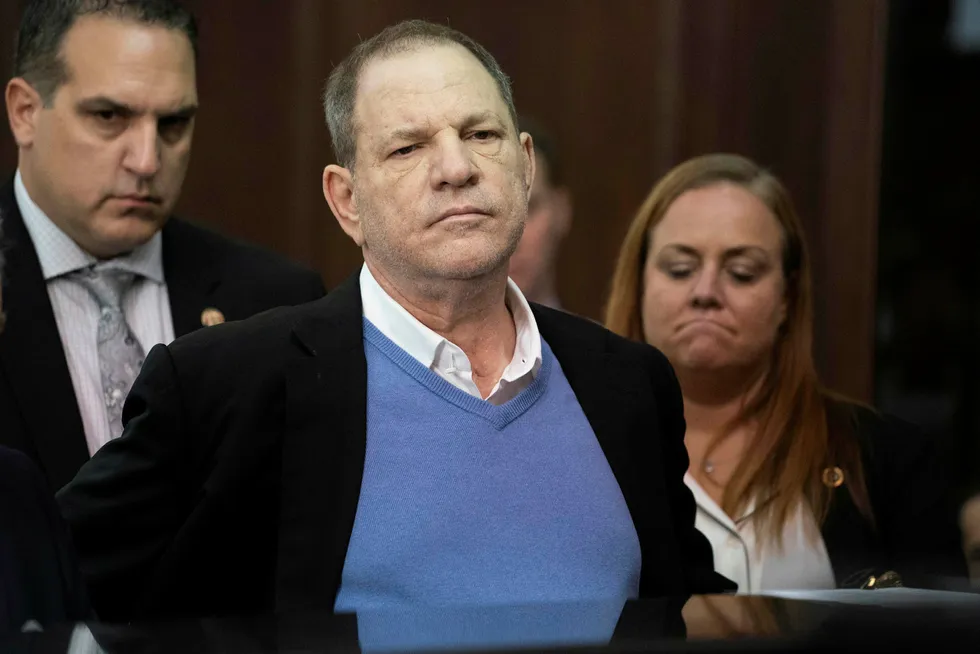 Harvey Weinstein, en gang Hollywoods mektigste mann, erklærte seg ikke skyldig i tiltalen om voldtekt i et rettsmøte i New York tirsdag. Foto: Foto: AP / NTB scanpix