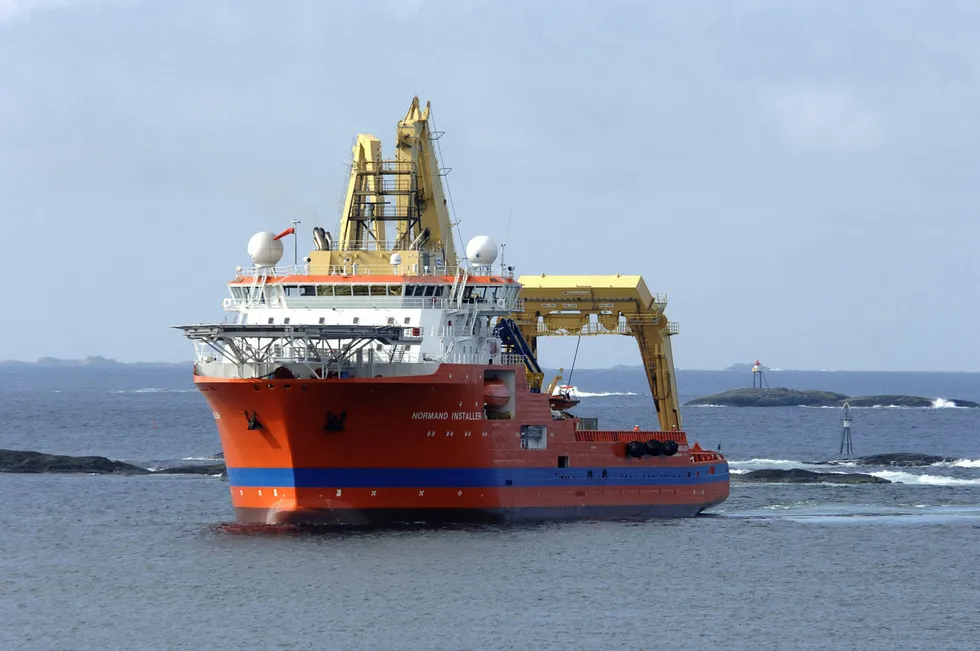 Offshore campaign: the turret mooring system was installed using the Normand Installer