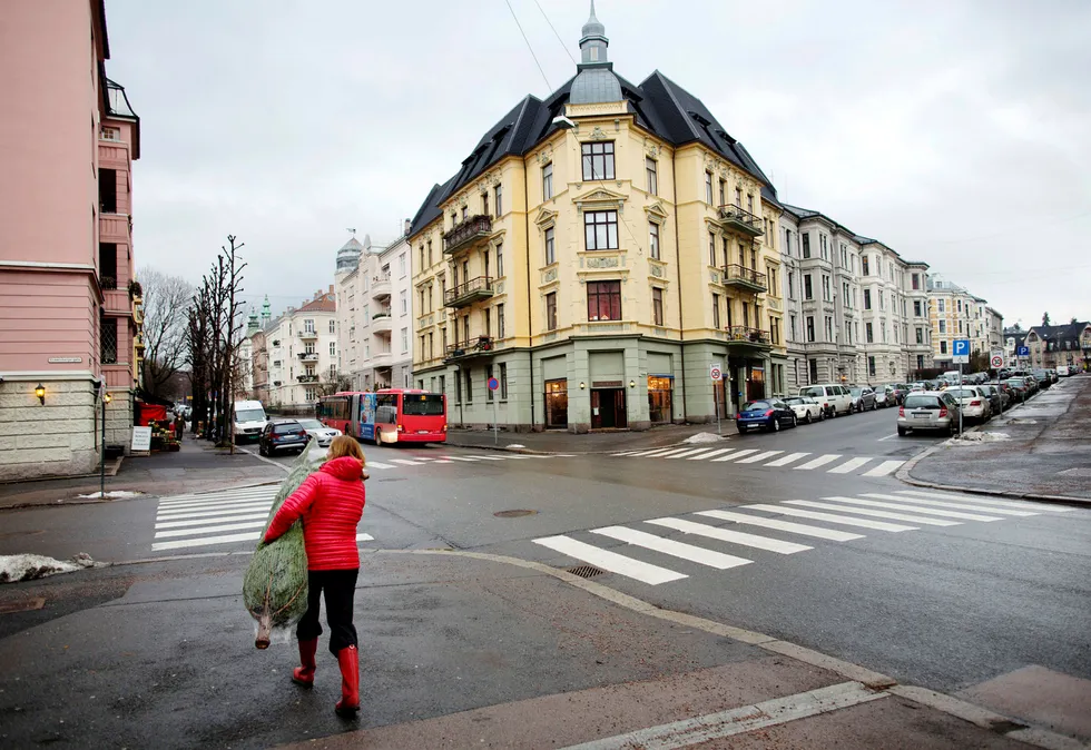 I Oslos dyreste bydel Frogner, her ved Thomas Heftyes gate, er snittprisen på 75.000 per kvadratmeter. Foto: Øyvind Elvsborg