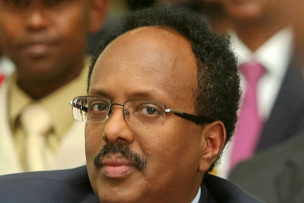 Ready to sign: Somalia President Mohamed Abdullahi Mohamed Farmajo