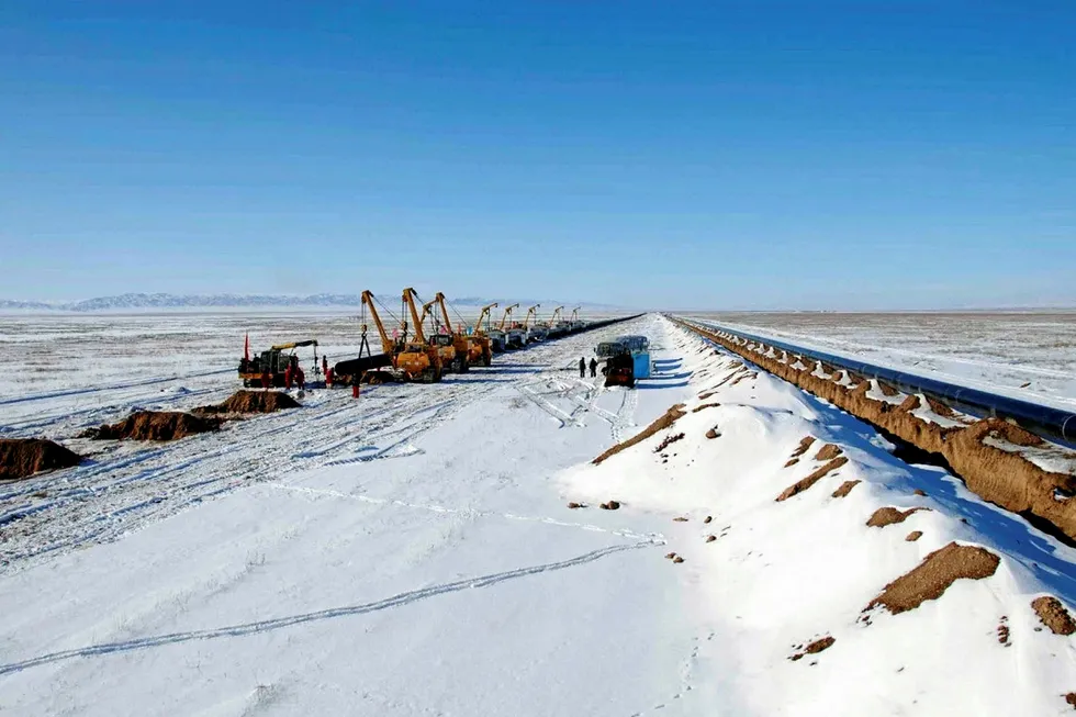 CPC building a gas pipeline linking China and Russia