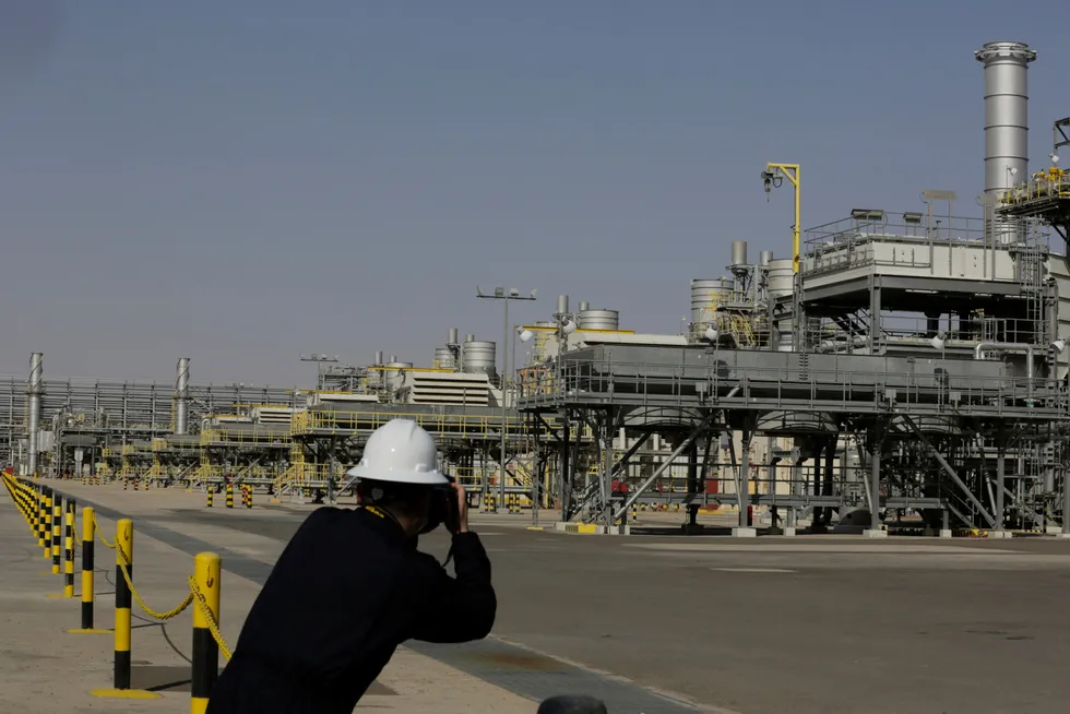 Target: a photographer at Saudi Aramco’s Khurais oilfield