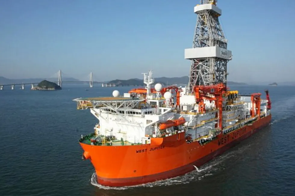 New award: the Seadrill drillship West Jupiter is a familiar sight in Brazil