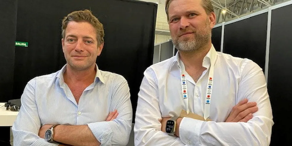 “We want investors that are in the sector for the long-term, especially a lead investor needs to fit our thinking and strategy,” said Ohad Maiman, the former founder and CEO of The Kingfish Company (left), and Atlantic Sapphire founder Thue Holm.