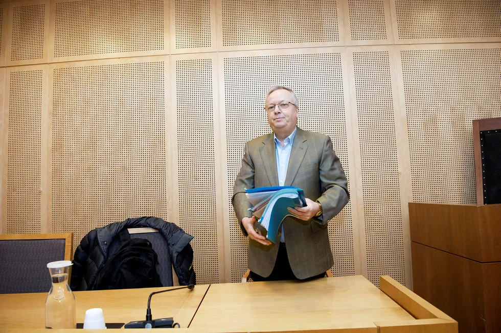 Ove Clemens Gjesdal (bildet) har ikke villet la seg avbilde i løpet av straffesaken. Her fra en tidligere sak i desember 2015 der han saksøkte noen som hadde uttalt seg om ham i mediene og krevde erstatning for dette.