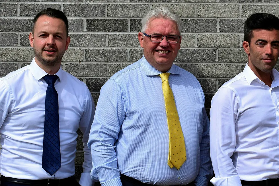 Team work: Infinity's business development director, Mark Banks; engineering director, Andy MacGill; and flow assurance & process manager, Joao Conde