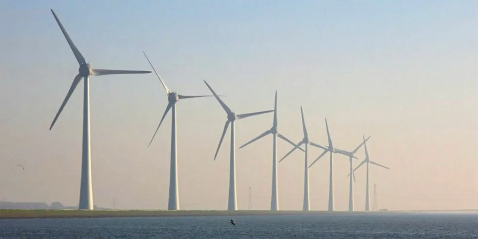 7.5MW Enercon turbines at the 90MW Zuidwester wind farm. Pic: Innogy