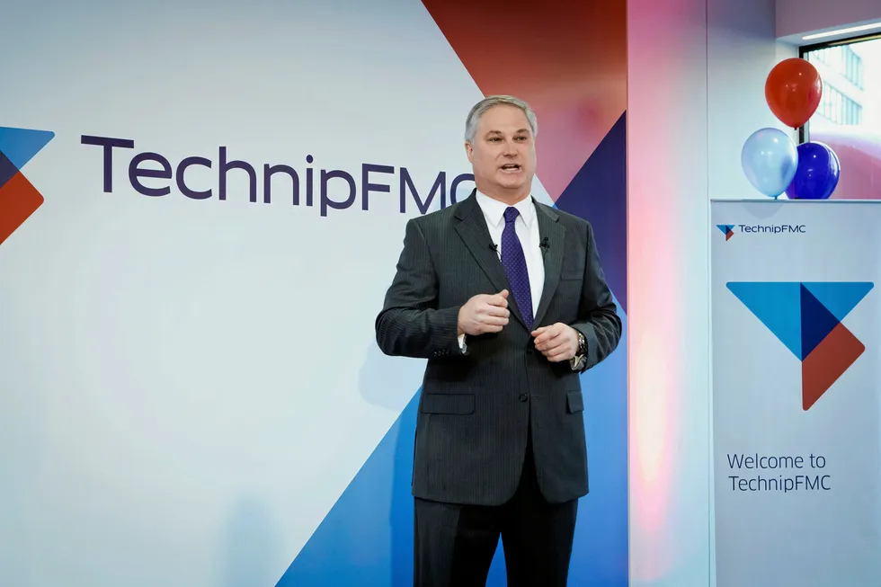 Bullish: TechnipFMC chief executive Doug Pferdehirt