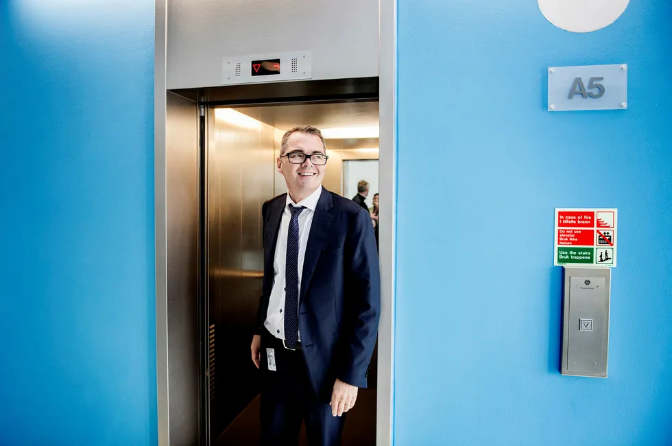 Svein Richard Brandtzægs aksjer i Hydro, hvor han er konsernsjef, har steget nesten 3,4 millioner kroner i verdi de siste månedene. Foto: Thomas Haugersveen