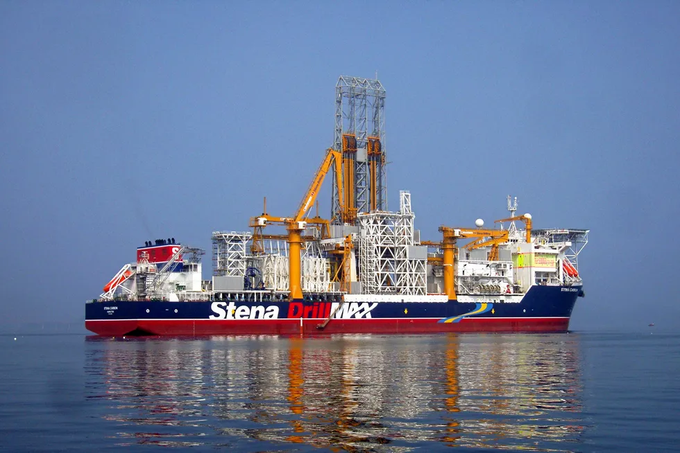 Ready to start work: the drillship Stena Carron is expected to spud the Jabillo-1 exploration well on Wednesday