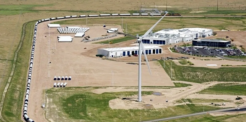 Vestas tower plant in Pueblo, Colorado