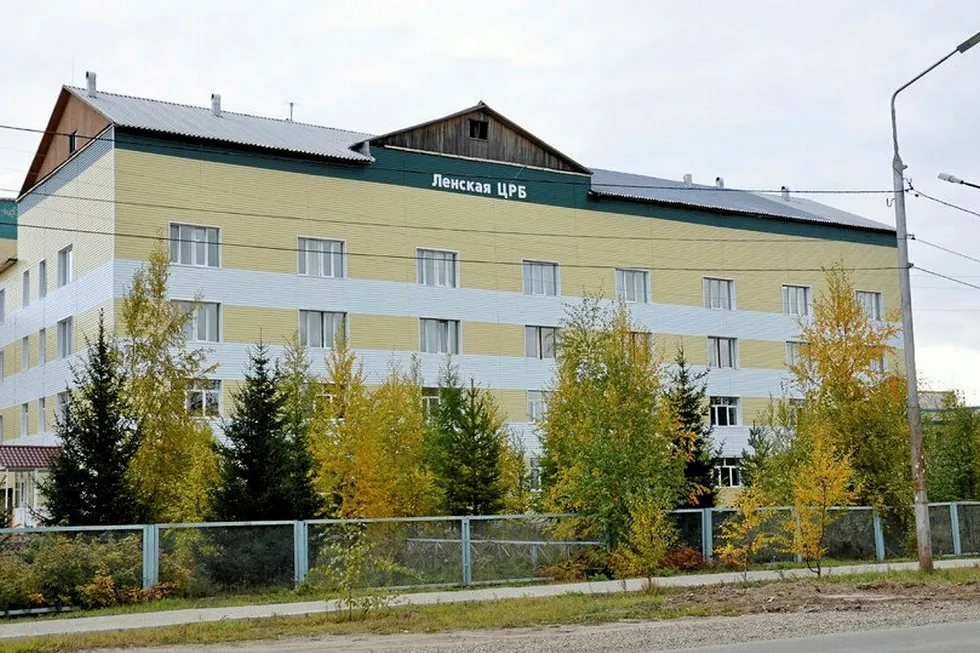 Outbreak: the central district hospital in the city of Lensk in Russia's Sakha-Yakutia region