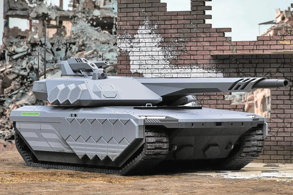 A rendering of Hyundai Rotem's next-generation tank, the initial design for which was unveiled last year.