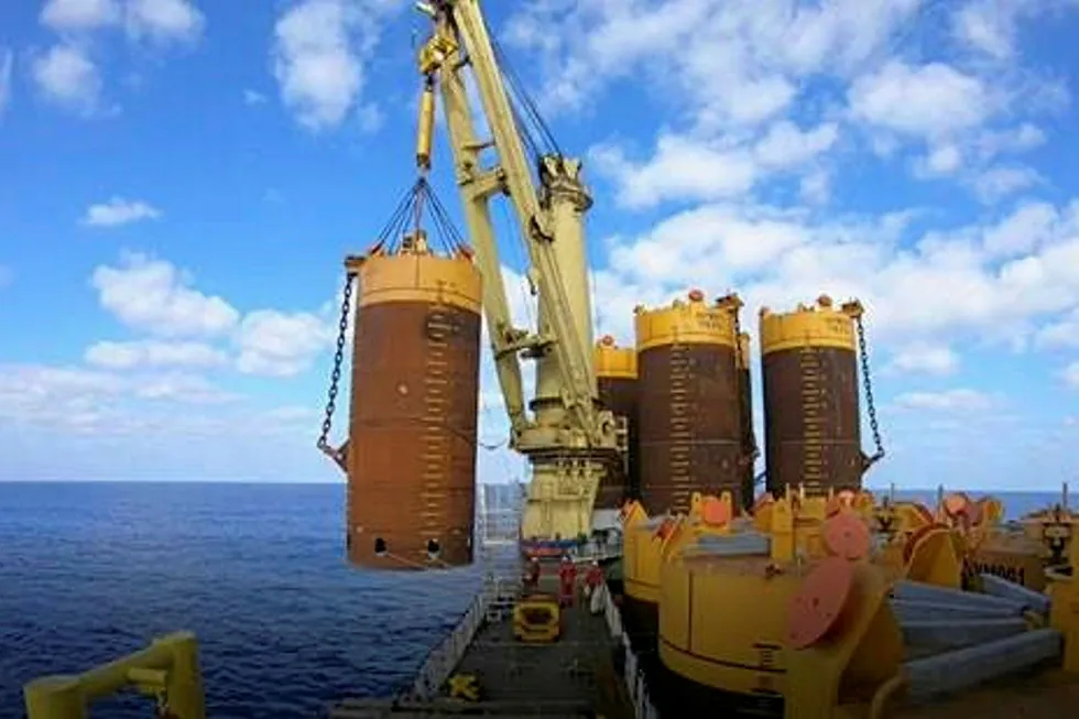 Progress: Energean Power FPSO suction anchors installed