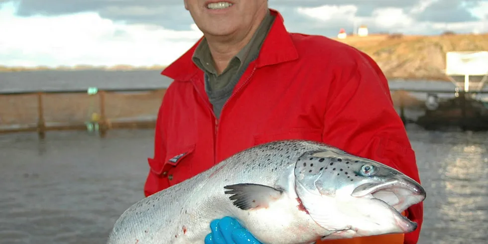 IKKE FOR DE SMÅ: Eier av Selsøyvik Havbruk på Helgeland, Aksel Olsen, mener at innretningen av den siste vekstrunden for laks ikke er tilpasset de minste oppdretterne.