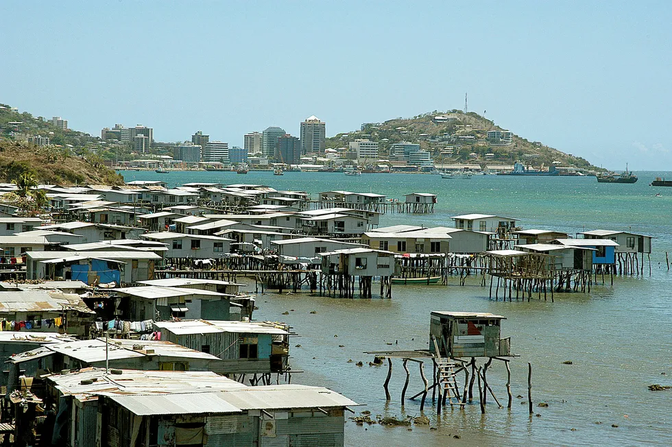 Capiatl view: Port Moresby in PNG