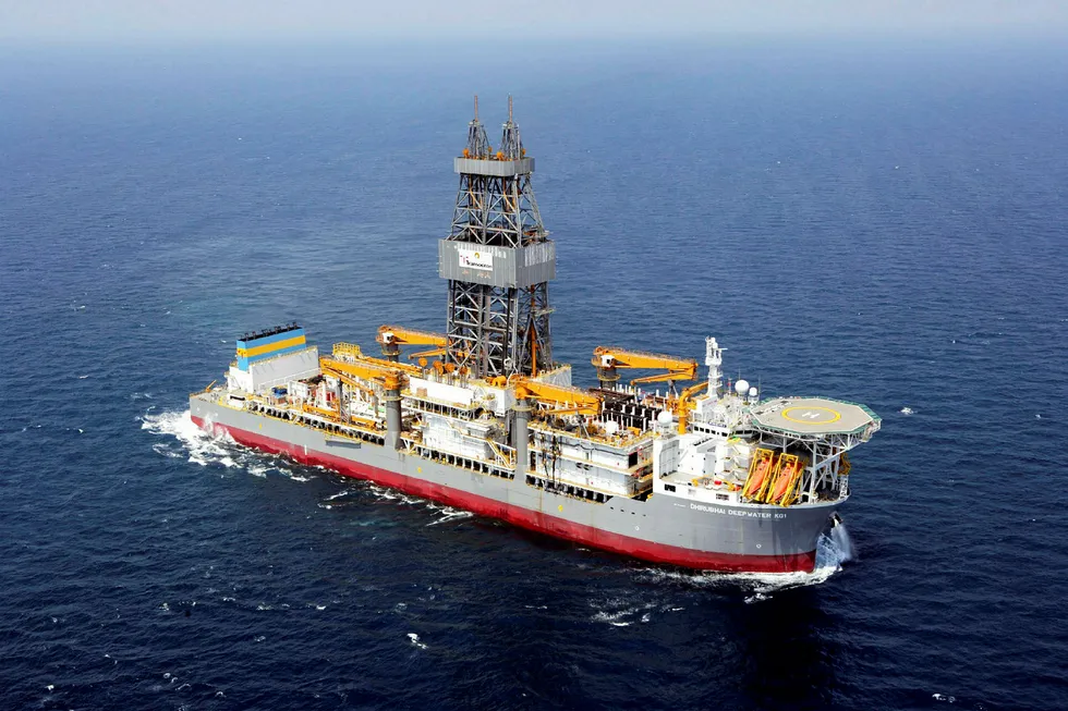 Contract extension: the Transocean-owned drillship Dhirubhai Deepwater KG1