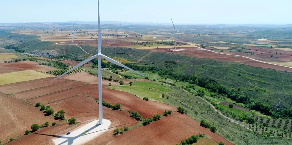 Forestalia's El Coto wind farm near Zaragoza, Spain.