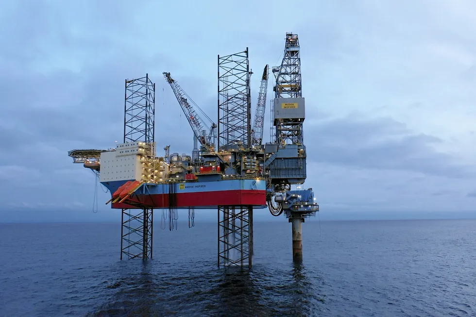 Up and running: the Maersk Inspirer MOPU at the Yme field offshore Norway