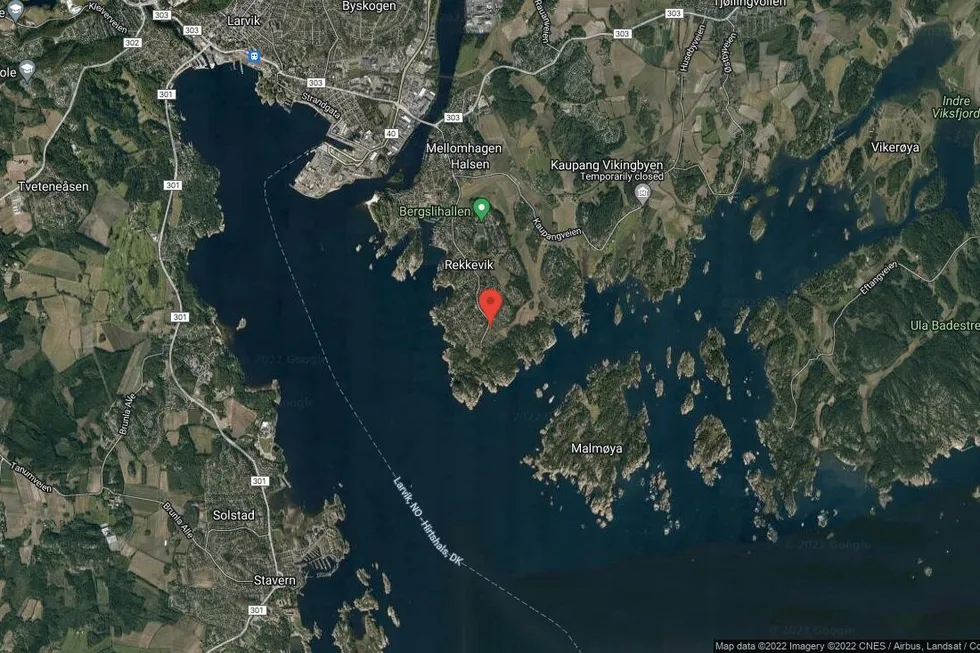 Området rundt Sandvikaveien 1D, Larvik, Telemark og Vestfold