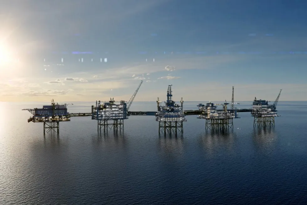 Start-up: an illustration of Equinor's Johan Sverdrup phase 2 project
