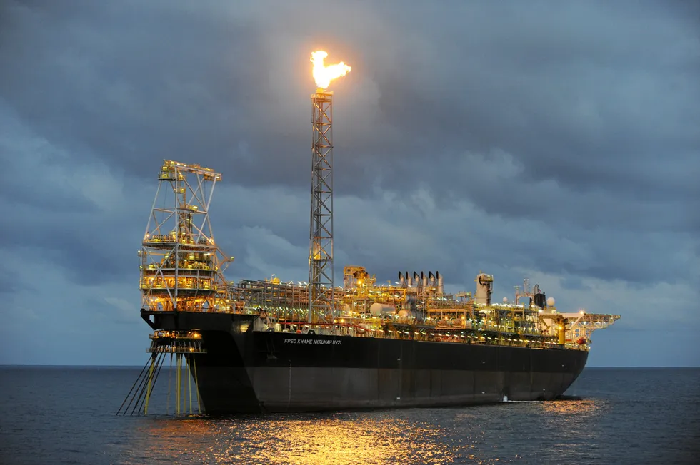 Host facility: Production from Jubilee South East will flow to the Kwame Nkrumah FPSO offshore Ghana.