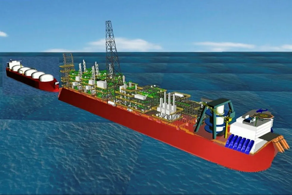 One of two concepts: FLNG is being considered for Scarborough, along with using existing LNG process infrastructure