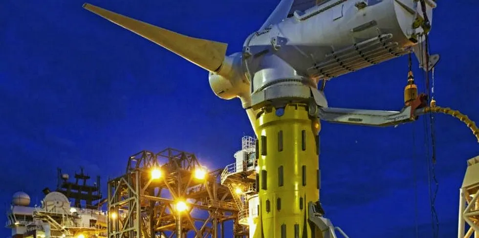 Simec-Atlantis Energy's flagship 1.5MW tidal turbine