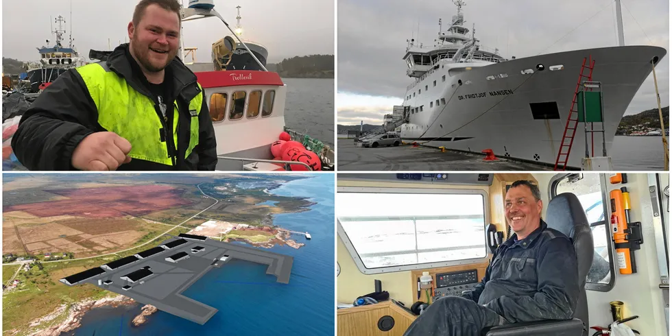 Kystreferansefisker Kristoffer Trellevik (oppe t.v.) og sjarkfisker Finn Tore Frantzen ble lyttet til i år. Forskningsskipet «Dr. Fridtjof Nansen» og de landbaserte planene til Andfjord Salmon vekket også interesse.