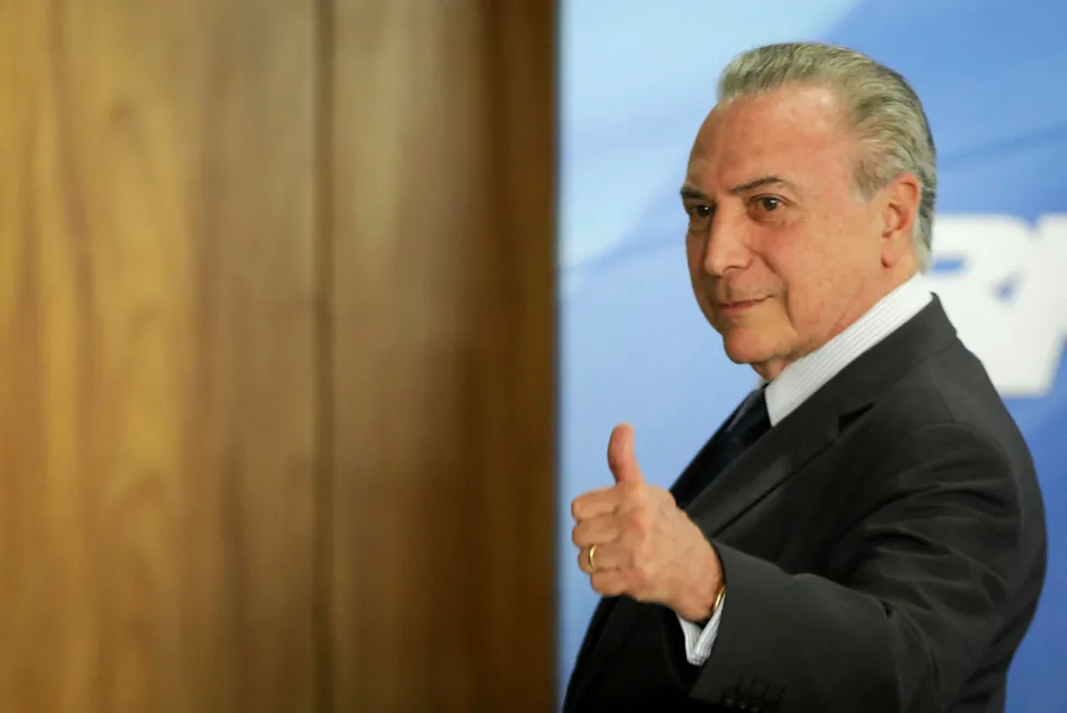 Office: Brazilian President Michel Temer