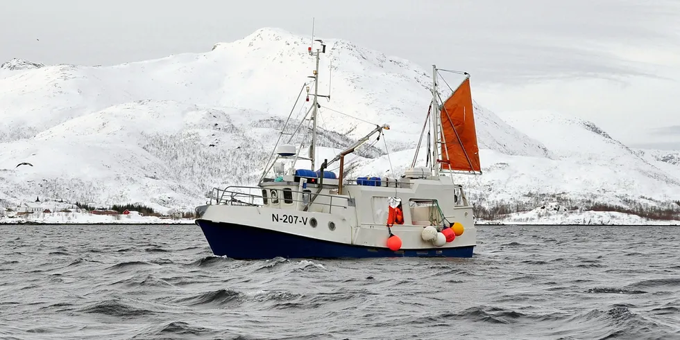 I GANG: Sjarken «Austnesfjord» måtte legge om fra seigarn til torskegarn.