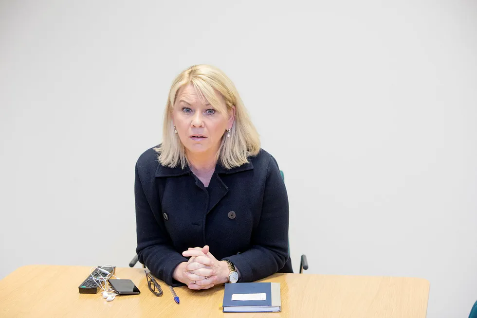 Næringsminister Monica Mæland frykter ikke at den nye lokaliseringsdebatten skal ødelegge for Høyre i valget. Foto: Øyvind Elvsborg