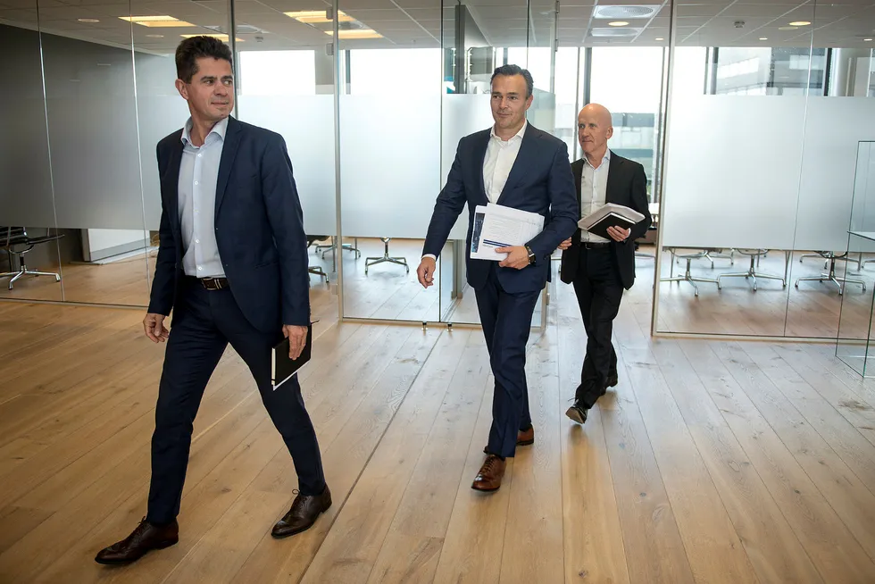 Jone Skaara, Jan Erik Rugland og Atle Eide er tre av partnerne i det stavangerbaserte oppkjøpsfondet Hitecvision. Trioen er ansvarlig for oljeserviceporteføljen, som utgjør 14 prosent av fondets investerte kapital.