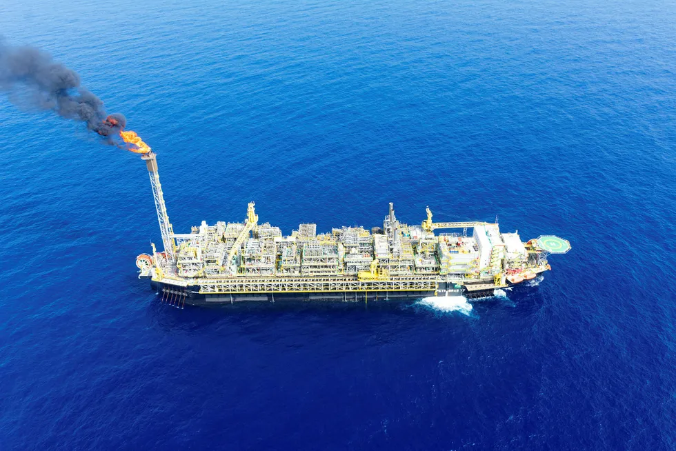 Readying bids: the P-77 was the fourth FPSO to enter operation in the Buzios pre-salt field