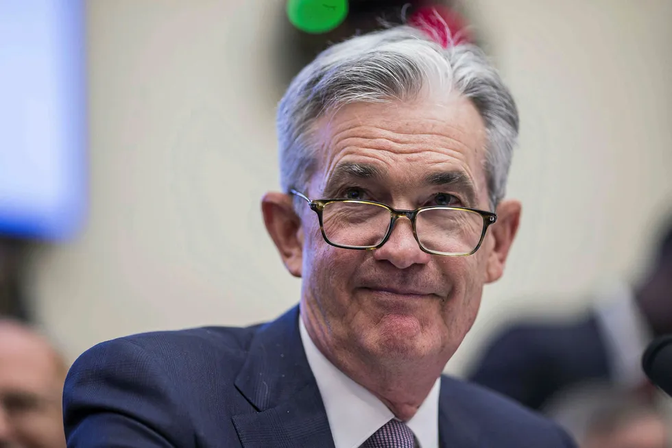 Interest rate hint: US Federal Reserve Chairman Jerome Powell