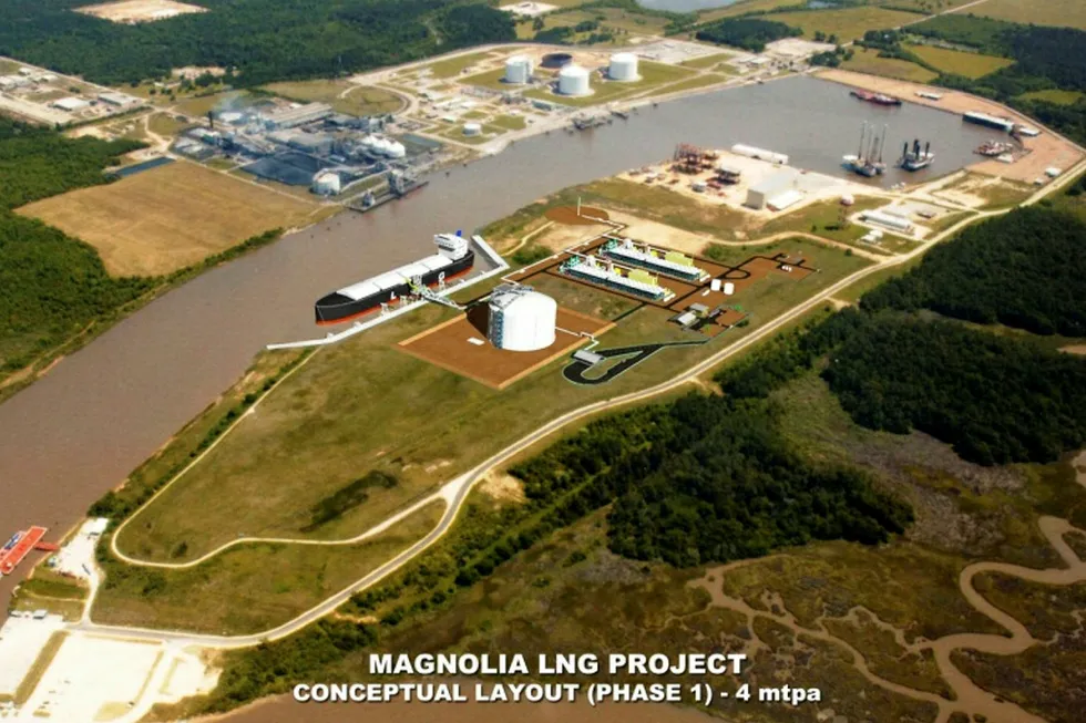 the proposed Magnolia LNG project in Louisiana