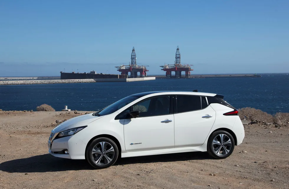 Med nye Nissan Leaf blir det mindre behov for oljeboring i fremtiden. Foto: Embret Sæter
