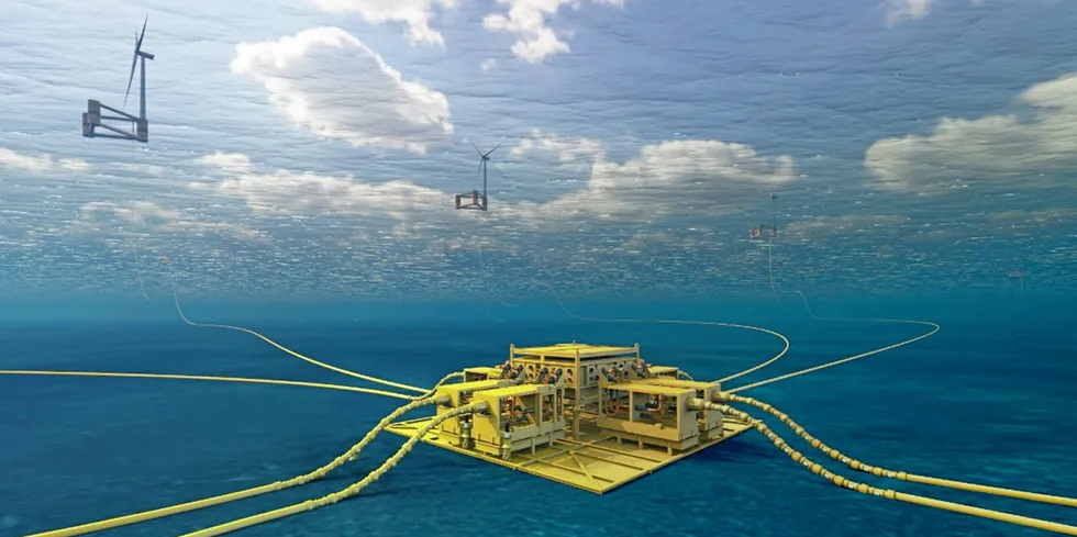 A rendering of Subsea Collector.