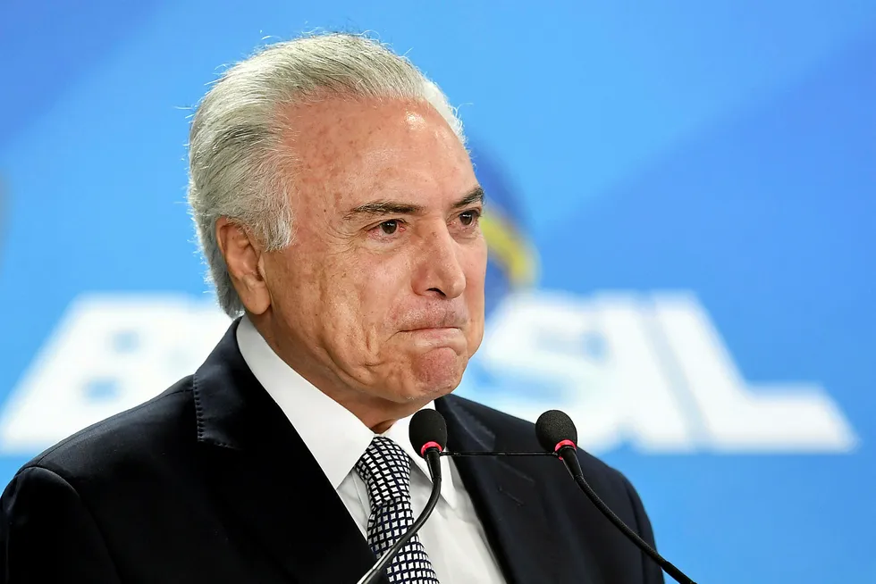 Arrested: Brazil's former president Michel Temer