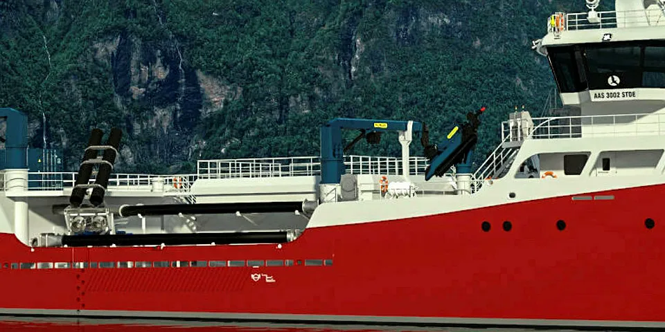 Brønnbåten, som skal leveres til Nova Sea Service, er av verftets eget design.